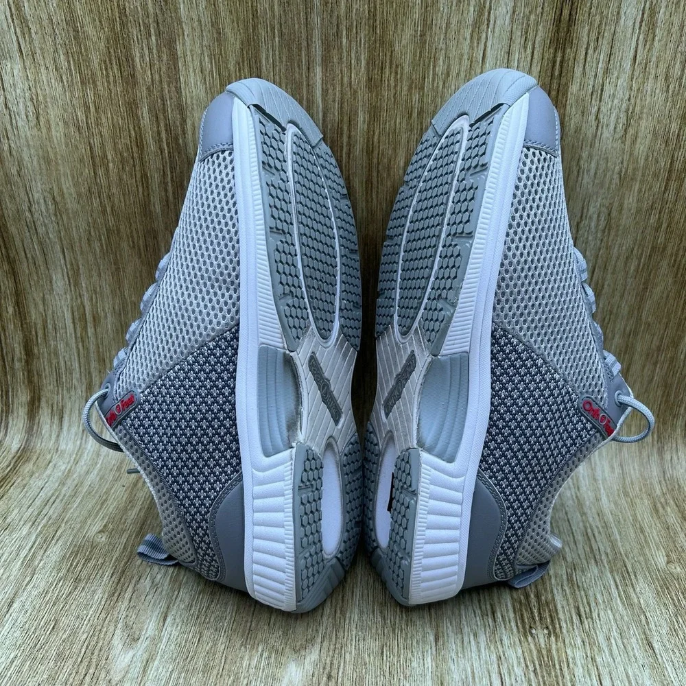 Orthofeet Edgewater 618 Sneakers Men's Size 9.5 4E X-Wide Grey Mesh Orthopedic